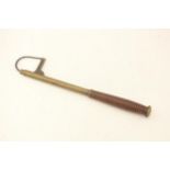 Antique Brass Extendable Fishing Gaff // Antique Brass Extendable Fishing Gaff Crack to handle In