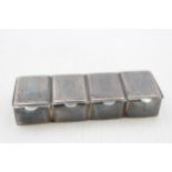 Vintage 1997 London STERLING SILVER Rectangular Pill / Trinket Box (60g) // Maker - Ari D Norman