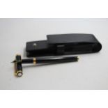 MONTBLANC Noblesse Oblige Black FOUNTAIN PEN w/ 14ct Gold Nib WRITING Cased // MONTBLANC Noblesse