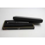 Alfred DUNHILL Black & Polished Steel ROLLERBALL Pen In Original Box // Alfred DUNHILL Black &