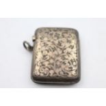 Antique Hallmarked 1901 Chester STERLING SILVER Vesta Case (47g) // Maker - Unidentifiable