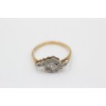 18ct Gold Diamond Dress Ring (2g) size K+1/2