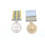 ER II Korea medal pair Queens Korea named 22700500 Signalman J Martin Royal Signals //