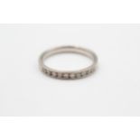 18ct White Gold Diamond Half Eternity Ring (3g) size O