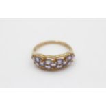 9ct Gold Tanzanite Dress Ring (2.4g) size P