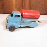 Tin plate clockwork Shell truck by TriAng - good overall condition 10" long