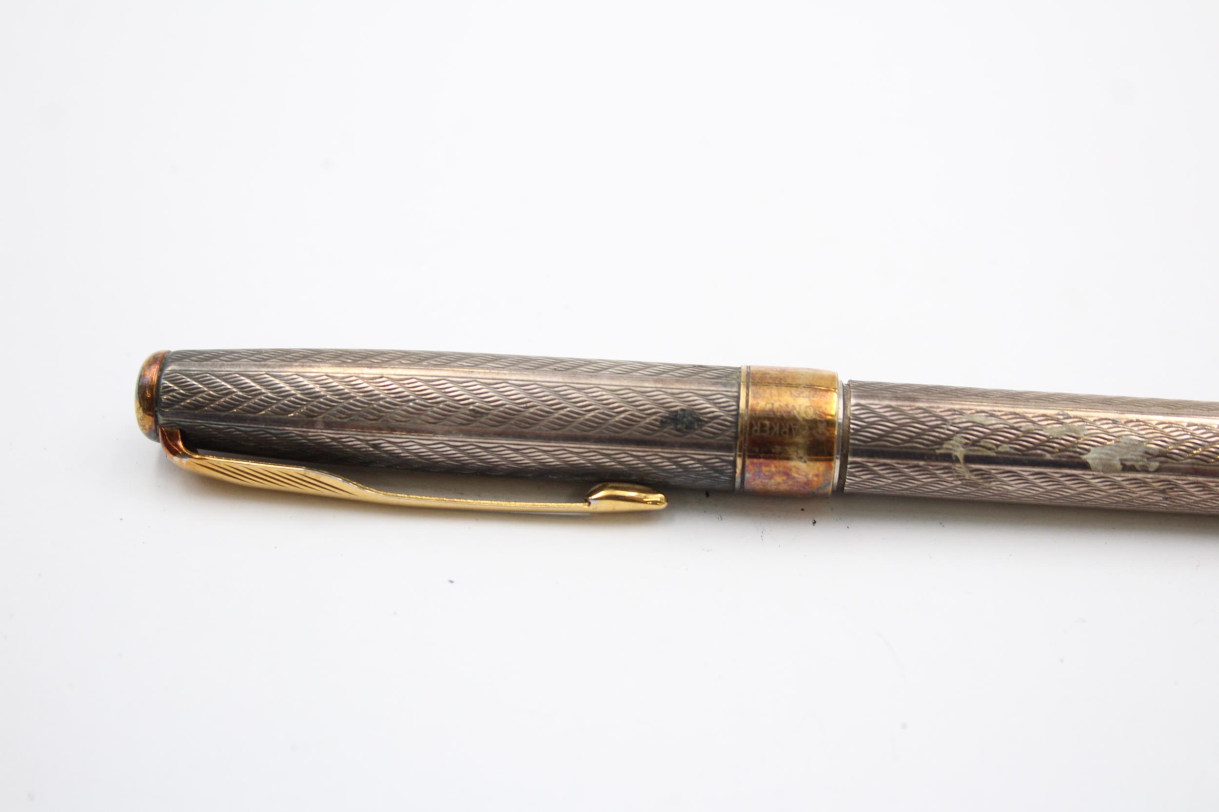 PARKER Hallmarked .925 Sterling Silver Ballpoint Pen / Biro (32g) // UNTESTED In previously owned - Image 3 of 4
