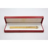 Vintage CARTIER Gold Plated Ballpoint Pen / Biro In Original Box (25g) // S.T DUPONT Gold Plated