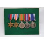 Mounted WW2-ER.II Medal Group Inc France & Germany Star, Police Long Service // In vintage condition