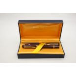 WATERMAN Ideal Burgundy Lacquer FOUNTAIN PEN w/ 18ct Gold Nib, Ballpoint, Box // WATERMAN Ideal