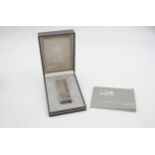 DUNHILL Silver Plated Cigarette LIGHTER In Original Box Made In England (82g) // UNTESTED In