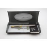 PARKER Sonnet .925 Sterling Silver FOUNTAIN PEN w/ 18ct Gold Nib WRITING (29g) // PARKER Sonnet .925