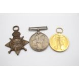 WW1 1914-15 Star Trio Named M2-079842 Pte W. G. Charlton ASC // In antique condition Signs of age