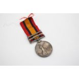 Boer War Queens South Africa Medal Named 2874 Pte W. Charlton, Middlesex Regt // In antique