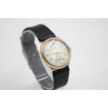 Vintage Gents JW BENSON 9ct Gold Cased Trench Style WRISTWATCH Hand-Wind WORKING // Vintage Gents JW