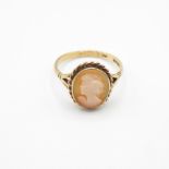 9ct gold Cameo ring size Q 2.5g