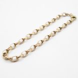 9ct gold chain bracelet 20cm long 2.5g