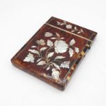 Mother of Pearl and Tortoiseshell card case 110mm x 80mm