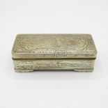 Chinese export snuff box 80mm long 106.8g
