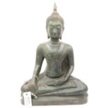 Cast bronze Nepalese Budda figure 3.5kg 13" high