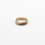 9ct gold ring with engraving size K 2.6g