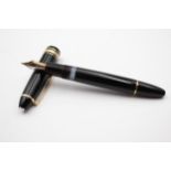 MONTBLANC Meisterstuck No.146 Black FOUNTAIN PEN w/ 14ct Nib WRITING // MONTBLANC Meisterstuck No.