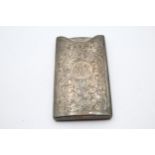 Antique Victorian 1897 Birmingham STERLING SILVER Calling Card Case (42g) // w/ Engraved Cartouche