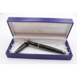 WATERMAN Carene Green Lacquer FOUNTAIN PEN w/ 18ct Gold Nib WRITING Boxed // WATERMAN Carene Green