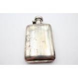 Antique Hallmarked 1922 Birmingham STERLING SILVER Gents Hip Flask (123g) // w/ Personal Engraving