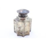 Antique Hallmarked 1913 London STERLING SILVER Vanity Jar / Bottle (130g) // Maker - Robert