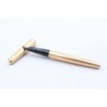 Vintage PARKER 61 Rolled Gold FOUNTAIN PEN w/ Gold Plate Nib WRITING (21g) // Vintage PARKER 61