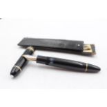 MONTBLANC Meisterstuck No.149 Black FOUNTAIN PEN w/ 18ct Nib WRITING // MONTBLANC Meisterstuck No.