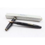 Vintage CONWAY STEWART 85L Black FOUNTAIN PEN w/ 14ct Gold Nib WRITING // Vintage CONWAY STEWART 85L