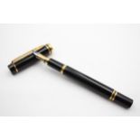 WATERMAN Ideal Black Lacquer Fountain Pen w/ 18ct Gold Nib WRITING // WATERMAN Ideal Black Lacquer