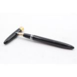 Vintage SHEAFFER Snorkel Black Fountain Pen w/ 14ct Gold Nib WRITING // Vintage SHEAFFER Snorkel