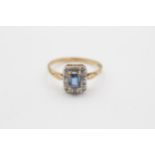 9ct Gold Diamond & Sapphire Dress Ring (2g) Size Q