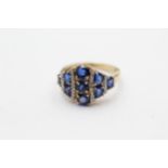 9ct Gold Diamond & Kyanite Dress Ring (2.9g) Size M