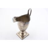 Antique George III 1797 London Sterling Silver Cream Jug (85g) // w/ Engraved Cartouche Maker -