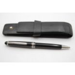 MONTBLANC Meisterstuck Black Ballpoint Pen / Biro WRITING - VX1230093 // w/ Black Leather