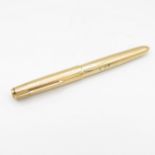 Vintage PARKER 51 Rolled Gold Cased Fountain Pen w/ 14ct Gold Nib WRITING (27g) // Vintage PARKER 51