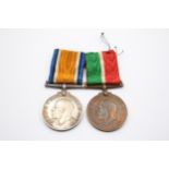WW1 Mounted Mercan Tile Marine Medal Pair Named Sidney. J. Jackson // In antique condition Signs
