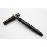 Vintage PARKER Victory Black FOUNTAIN PEN w/ 14ct Gold Nib WRITING // Vintage PARKER Victory Black