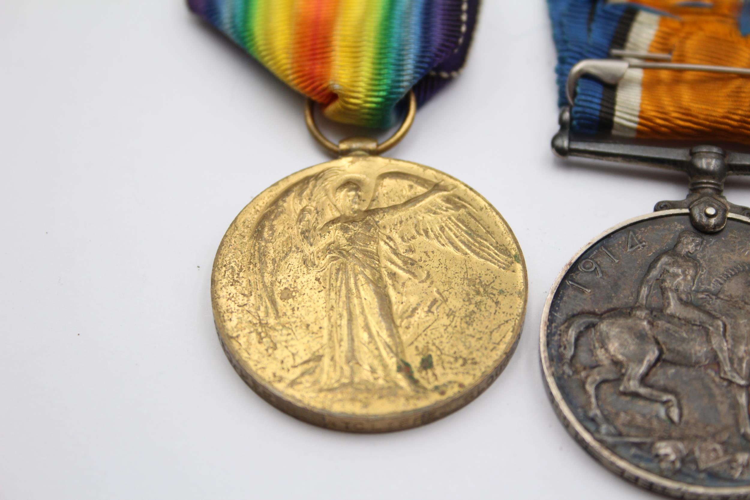 WW1 Firebrigade Medal Group Pair 34290 Pte Ratcliffe Gloster R, Fire 10yr // In antique condition - Image 2 of 5