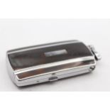 Vintage RONSON Tortoiseshell Cigarette Case w/ Built In Lighter // Dimensions - 6cm(w) x 11cm(h)