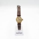 OMEGA 9ct Gold Cased Women's Vintage WRISTWATCH Hand-Wind WORKING // OMEGA 9ct Gold Cased Women's