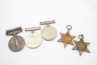 WW2, GSM Medal Group Inc Africa Star, GV.I GSM Palestine 1945-48 // In vintage condition Signs of