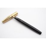 Vintage SHEAFFER Imperial Black Fountain Pen w/ 14ct Gold Nib, Rolled Gold Cap // Vintage SHEAFFER