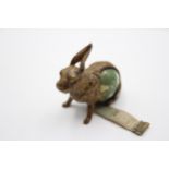 Antique / Vintage Brass & Celluloid Hare / Rabbit Tape Measure w/ Winding Tail // In antique /