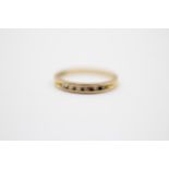 9ct Gold Vintage Diamond Set Eternity Ring (1.6g) Size J+1/2