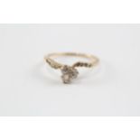 14ct Gold Old Cut Diamond Dress Ring (1.9g) Size P